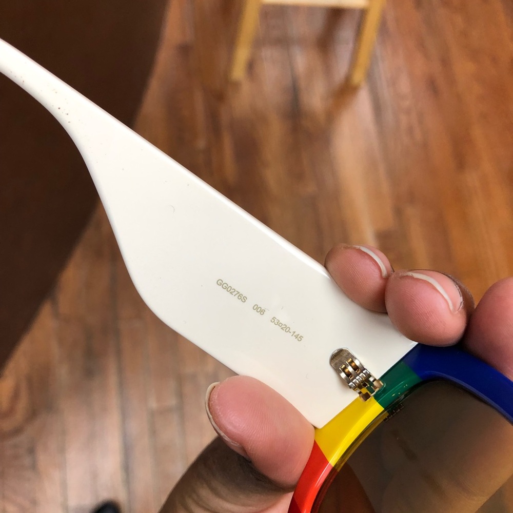 AUTH Gucci Multicolor Rainbow Style Sunglasses - Picture 2 of 6